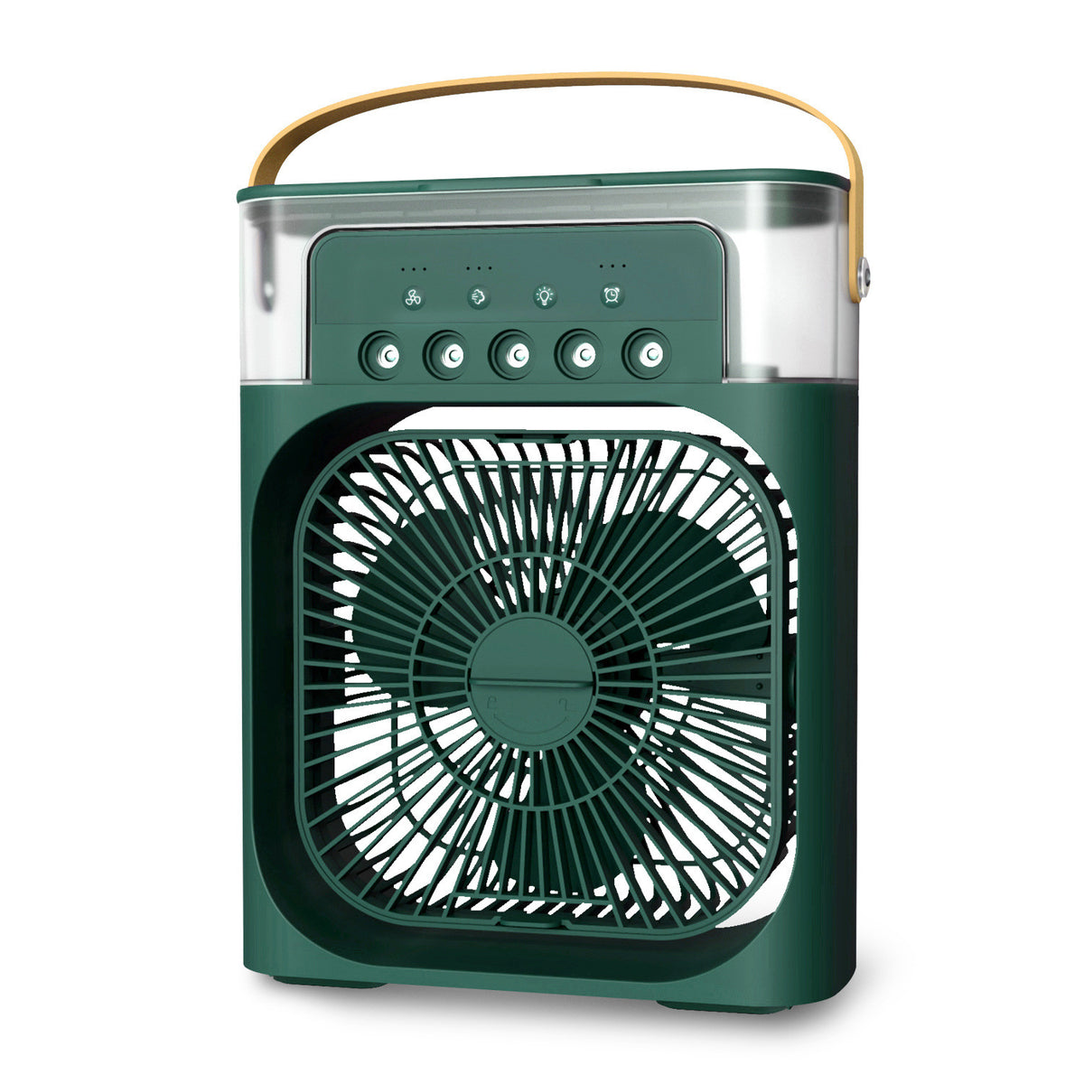 Luftkühler mit Wasserkühlung, 3-in-1 Verdunstungskühler, Luftbefeuchter & Ventilator, Mobile Klimageräte Luftkühler 7L, Leiser Air Cooler , 2 Kühlpacks