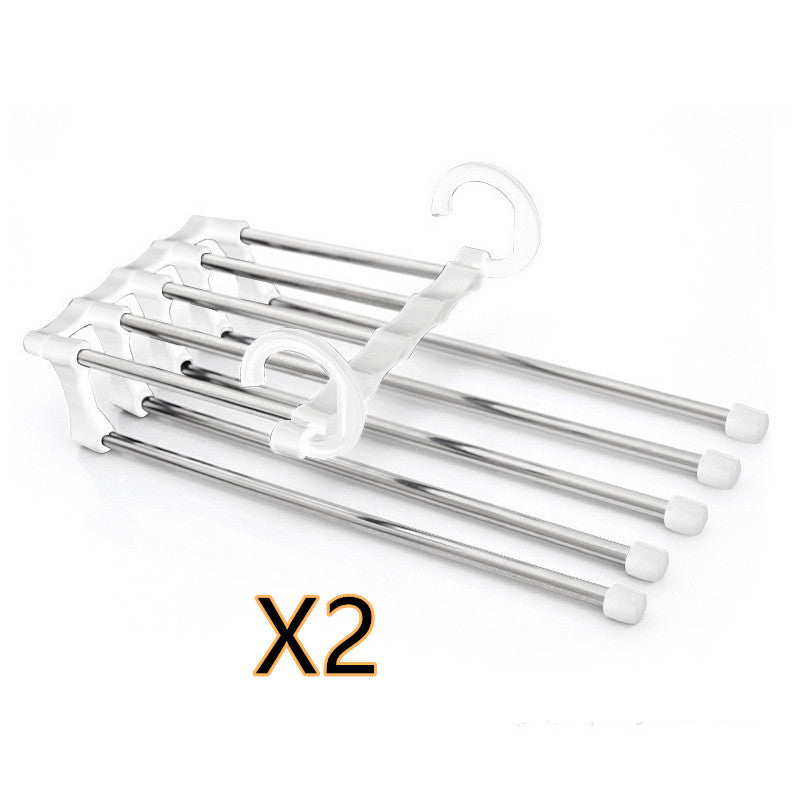 TANGBOHU Hosenbügel Platzsparend Mehrfach, Hosen Kleiderbügel Multifunctional, Hanger Pants Rack Closet Organizer für Hosen, Schals, Jeans, Kleidung, Handtücher