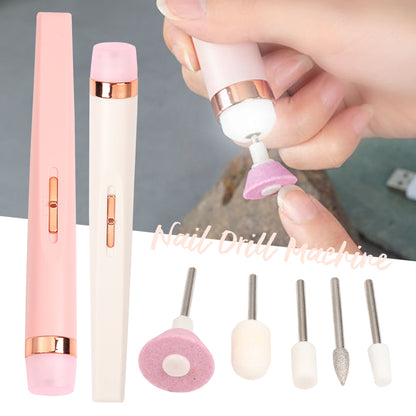 Elektrische Nagelfräser,Elektrische nagelfeile Maniküreset,Tragbare Elektrische Nagelbohrer,USB Nagelknipser Set,Elektrisches Pediküreset