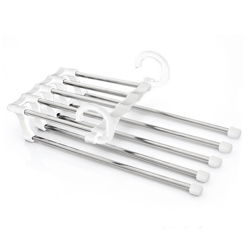 TANGBOHU Hosenbügel Platzsparend Mehrfach, Hosen Kleiderbügel Multifunctional, Hanger Pants Rack Closet Organizer für Hosen, Schals, Jeans, Kleidung, Handtücher