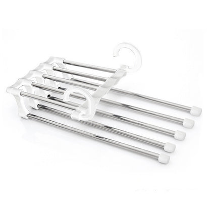 TANGBOHU Hosenbügel Platzsparend Mehrfach, Hosen Kleiderbügel Multifunctional, Hanger Pants Rack Closet Organizer für Hosen, Schals, Jeans, Kleidung, Handtücher