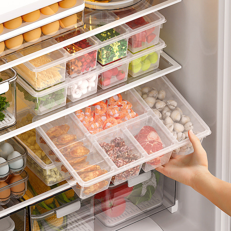 Refrigerator Five Compartment Food Divider Box