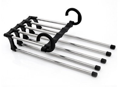 TANGBOHU Hosenbügel Platzsparend Mehrfach, Hosen Kleiderbügel Multifunctional, Hanger Pants Rack Closet Organizer für Hosen, Schals, Jeans, Kleidung, Handtücher