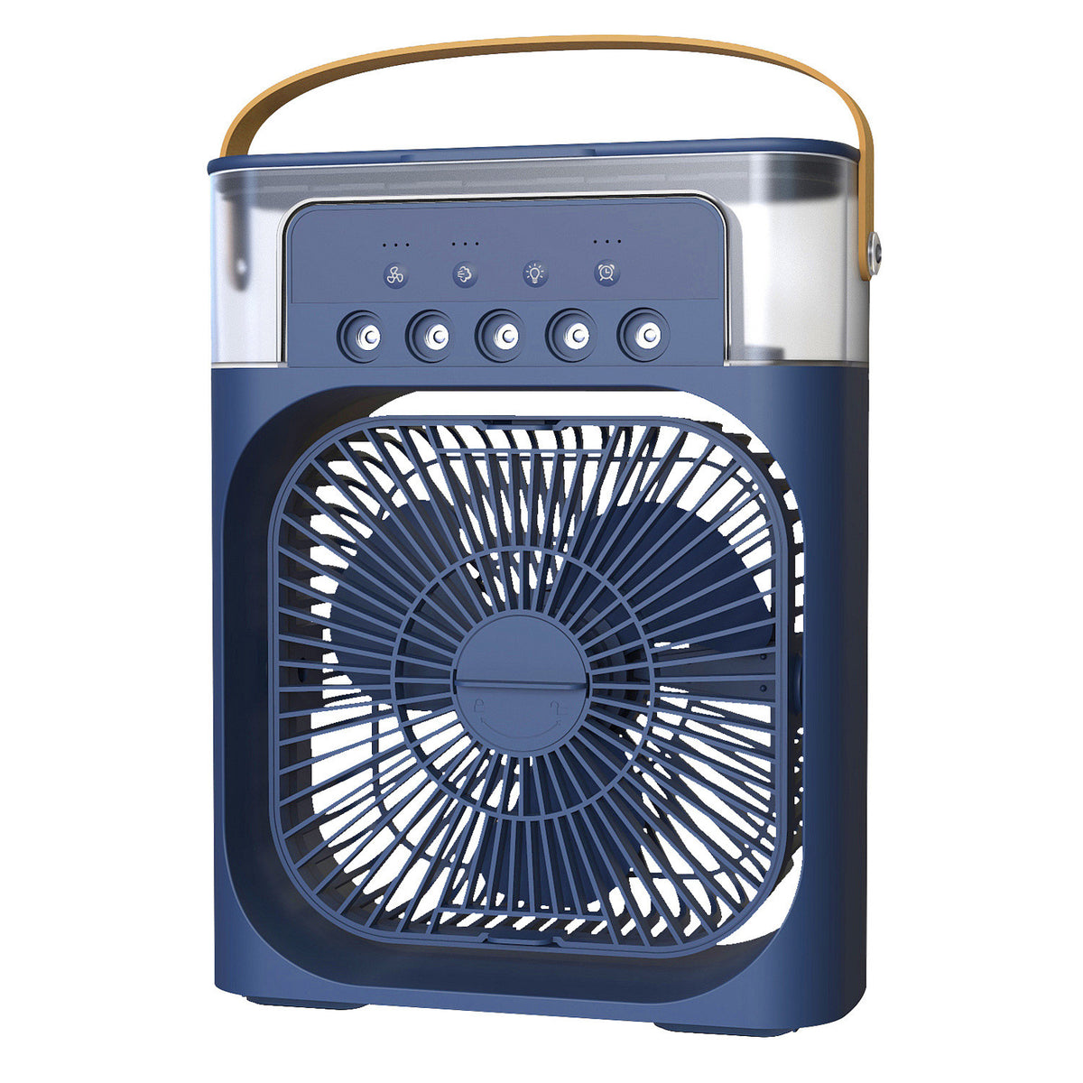 Luftkühler mit Wasserkühlung, 3-in-1 Verdunstungskühler, Luftbefeuchter & Ventilator, Mobile Klimageräte Luftkühler 7L, Leiser Air Cooler , 2 Kühlpacks