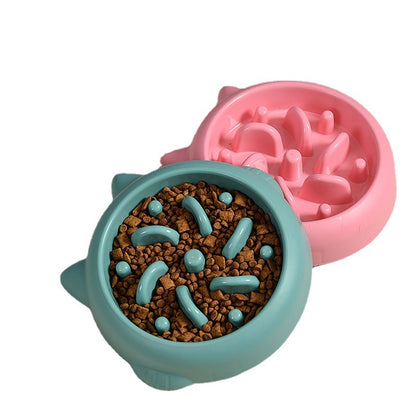 Dog Slow Food Bowl Pet PP Material Minimalist
