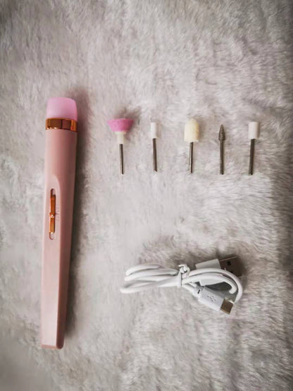 Elektrische Nagelfräser,Elektrische nagelfeile Maniküreset,Tragbare Elektrische Nagelbohrer,USB Nagelknipser Set,Elektrisches Pediküreset