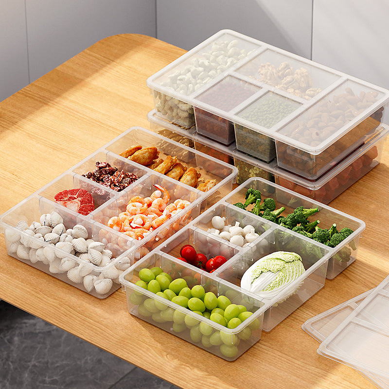 Refrigerator Five Compartment Food Divider Box