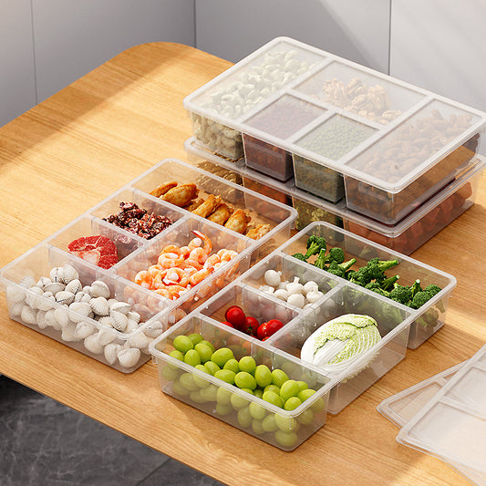 Refrigerator Five Compartment Food Divider Box