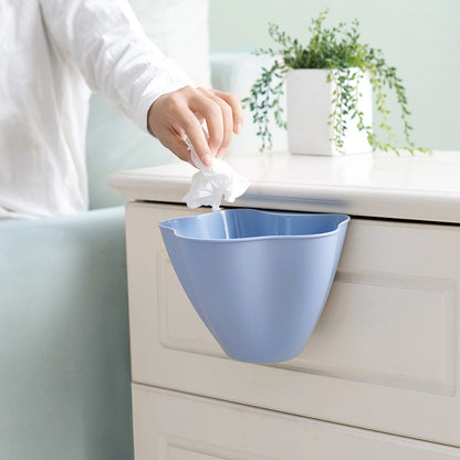 Hanging Trash Can for Kitchen Cabinet Door, Hanging Trash Can with Lid - Mini Garbage Container, Household Cleaning Tools Waste Bins for Cabinet/Bedroom/Bathroom