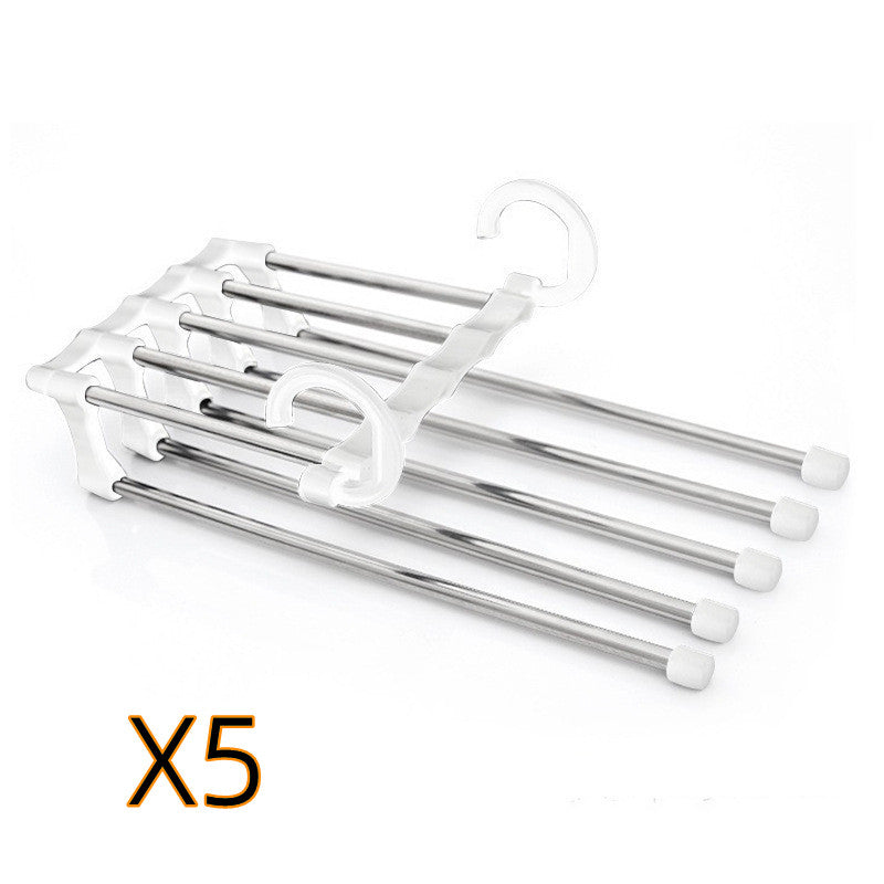 TANGBOHU Hosenbügel Platzsparend Mehrfach, Hosen Kleiderbügel Multifunctional, Hanger Pants Rack Closet Organizer für Hosen, Schals, Jeans, Kleidung, Handtücher