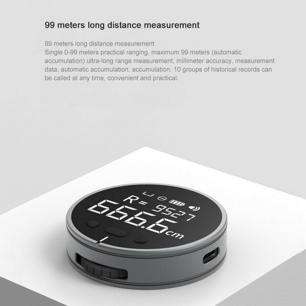 Digitales Mini Lineal Massband mit LCD Display und Speicherfunktion