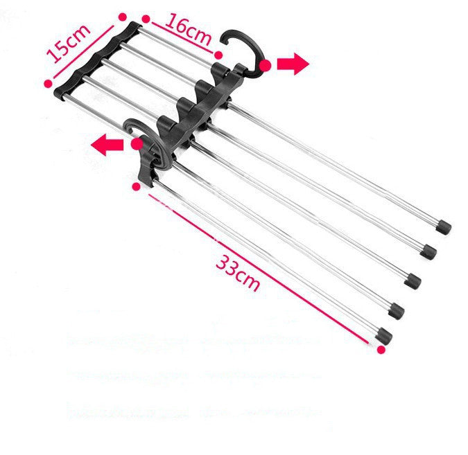 TANGBOHU Hosenbügel Platzsparend Mehrfach, Hosen Kleiderbügel Multifunctional, Hanger Pants Rack Closet Organizer für Hosen, Schals, Jeans, Kleidung, Handtücher
