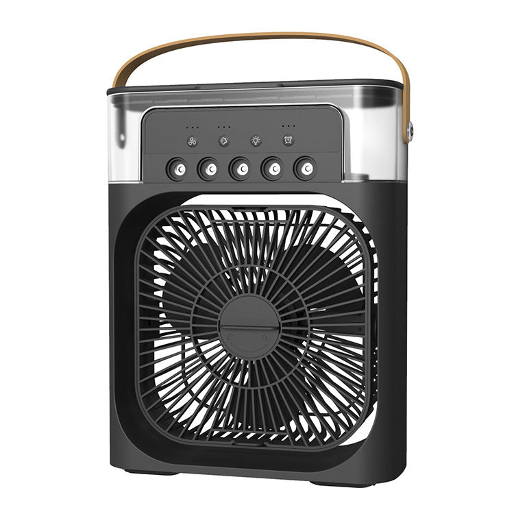 Luftkühler mit Wasserkühlung, 3-in-1 Verdunstungskühler, Luftbefeuchter & Ventilator, Mobile Klimageräte Luftkühler 7L, Leiser Air Cooler , 2 Kühlpacks