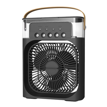 Luftkühler mit Wasserkühlung, 3-in-1 Verdunstungskühler, Luftbefeuchter & Ventilator, Mobile Klimageräte Luftkühler 7L, Leiser Air Cooler , 2 Kühlpacks