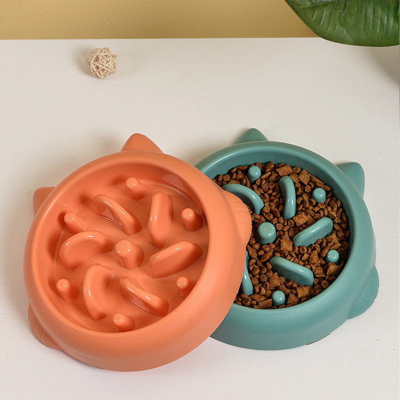 Dog Slow Food Bowl Pet PP Material Minimalist