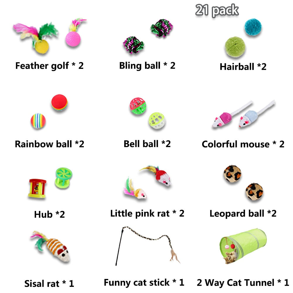 Katzenspielzeug Set