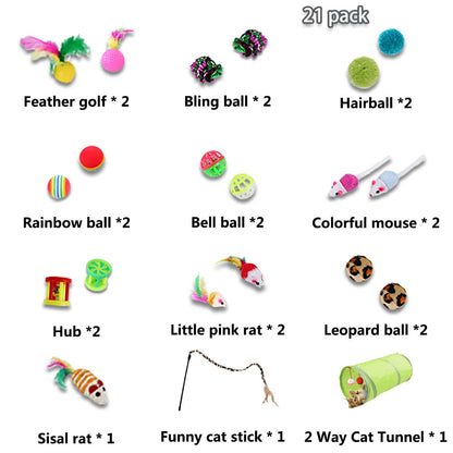 Katzenspielzeug Set