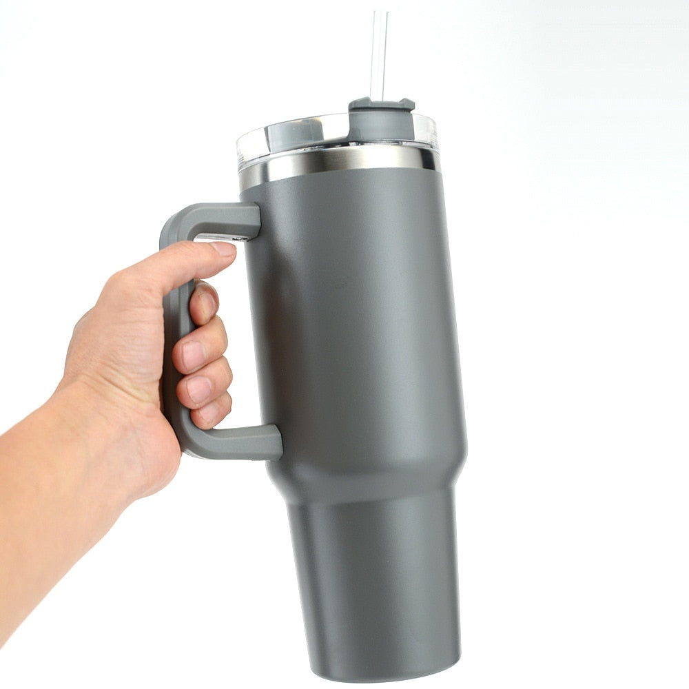 Doppelwandiger Edelstahl Vakuum Isolierbecher, Doppelwandig Isolierter Autobecher Reiseflasche, Becher Tumbler Trinkbecher Kaffeebecher Reisebecher Thermobecher für Auto Büro