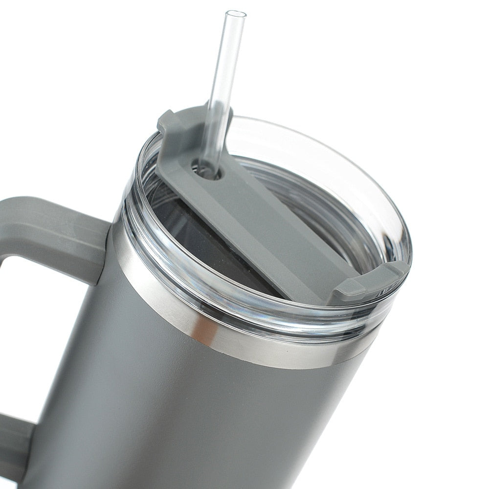 Doppelwandiger Edelstahl Vakuum Isolierbecher, Doppelwandig Isolierter Autobecher Reiseflasche, Becher Tumbler Trinkbecher Kaffeebecher Reisebecher Thermobecher für Auto Büro