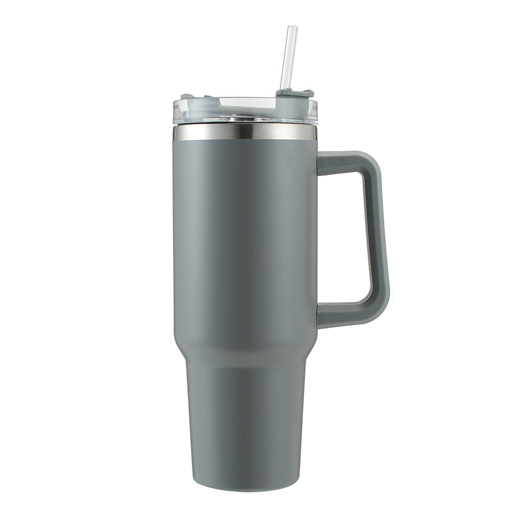 Doppelwandiger Edelstahl Vakuum Isolierbecher, Doppelwandig Isolierter Autobecher Reiseflasche, Becher Tumbler Trinkbecher Kaffeebecher Reisebecher Thermobecher für Auto Büro