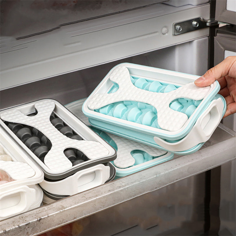 Eiswürfelform Silikon Eiswürfelbehälter Mit Deckel, EiswüRfel Flasche, Eiswürfelbehälter, quadratische Eiswürfelform,Ice Maker,lebensmittelecht und BPA-frei, perfekt für Cocktails, Whisky, Babynahrung