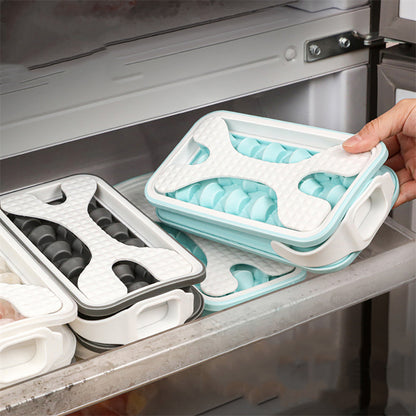 Eiswürfelform Silikon Eiswürfelbehälter Mit Deckel, EiswüRfel Flasche, Eiswürfelbehälter, quadratische Eiswürfelform,Ice Maker,lebensmittelecht und BPA-frei, perfekt für Cocktails, Whisky, Babynahrung