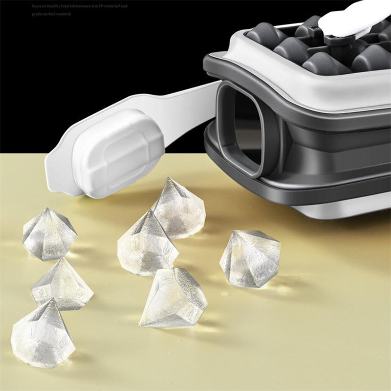 Eiswürfelform Silikon Eiswürfelbehälter Mit Deckel, EiswüRfel Flasche, Eiswürfelbehälter, quadratische Eiswürfelform,Ice Maker,lebensmittelecht und BPA-frei, perfekt für Cocktails, Whisky, Babynahrung