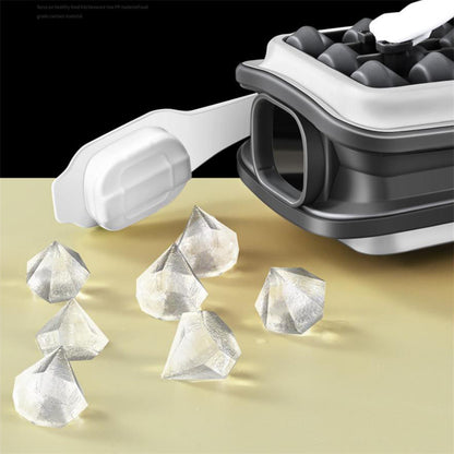 Eiswürfelform Silikon Eiswürfelbehälter Mit Deckel, EiswüRfel Flasche, Eiswürfelbehälter, quadratische Eiswürfelform,Ice Maker,lebensmittelecht und BPA-frei, perfekt für Cocktails, Whisky, Babynahrung