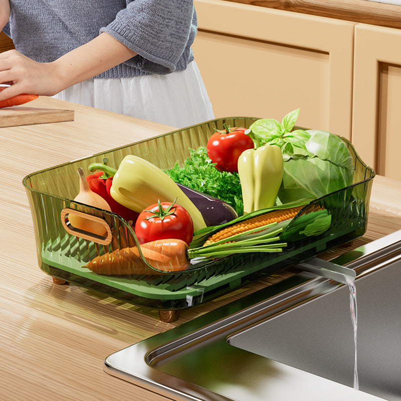 Collapsible Dish Drainer with Swivel Spout - Foldable Drying Rack - Portable Dinnerware Organizer - Space Saving Kitchen Storage Tra