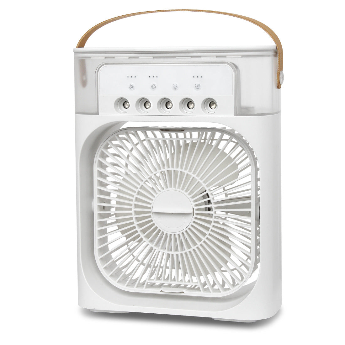 Luftkühler mit Wasserkühlung, 3-in-1 Verdunstungskühler, Luftbefeuchter & Ventilator, Mobile Klimageräte Luftkühler 7L, Leiser Air Cooler , 2 Kühlpacks