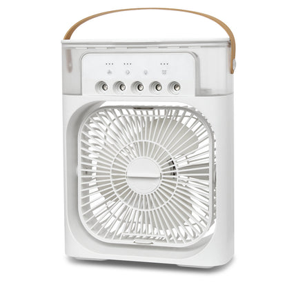 Luftkühler mit Wasserkühlung, 3-in-1 Verdunstungskühler, Luftbefeuchter & Ventilator, Mobile Klimageräte Luftkühler 7L, Leiser Air Cooler , 2 Kühlpacks