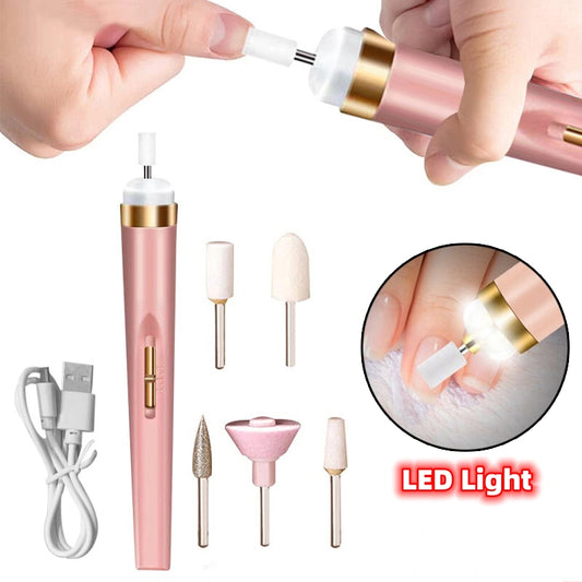 Elektrische Nagelfräser,Elektrische nagelfeile Maniküreset,Tragbare Elektrische Nagelbohrer,USB Nagelknipser Set,Elektrisches Pediküreset