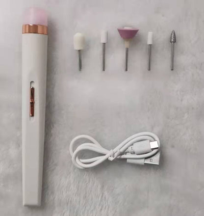 Elektrische Nagelfräser,Elektrische nagelfeile Maniküreset,Tragbare Elektrische Nagelbohrer,USB Nagelknipser Set,Elektrisches Pediküreset