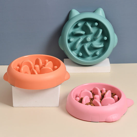 Dog Slow Food Bowl Pet PP Material Minimalist