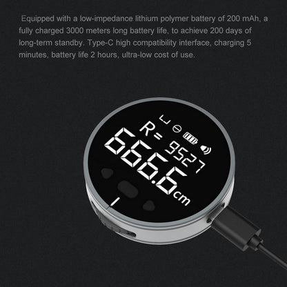 Digitales Mini Lineal Massband mit LCD Display und Speicherfunktion